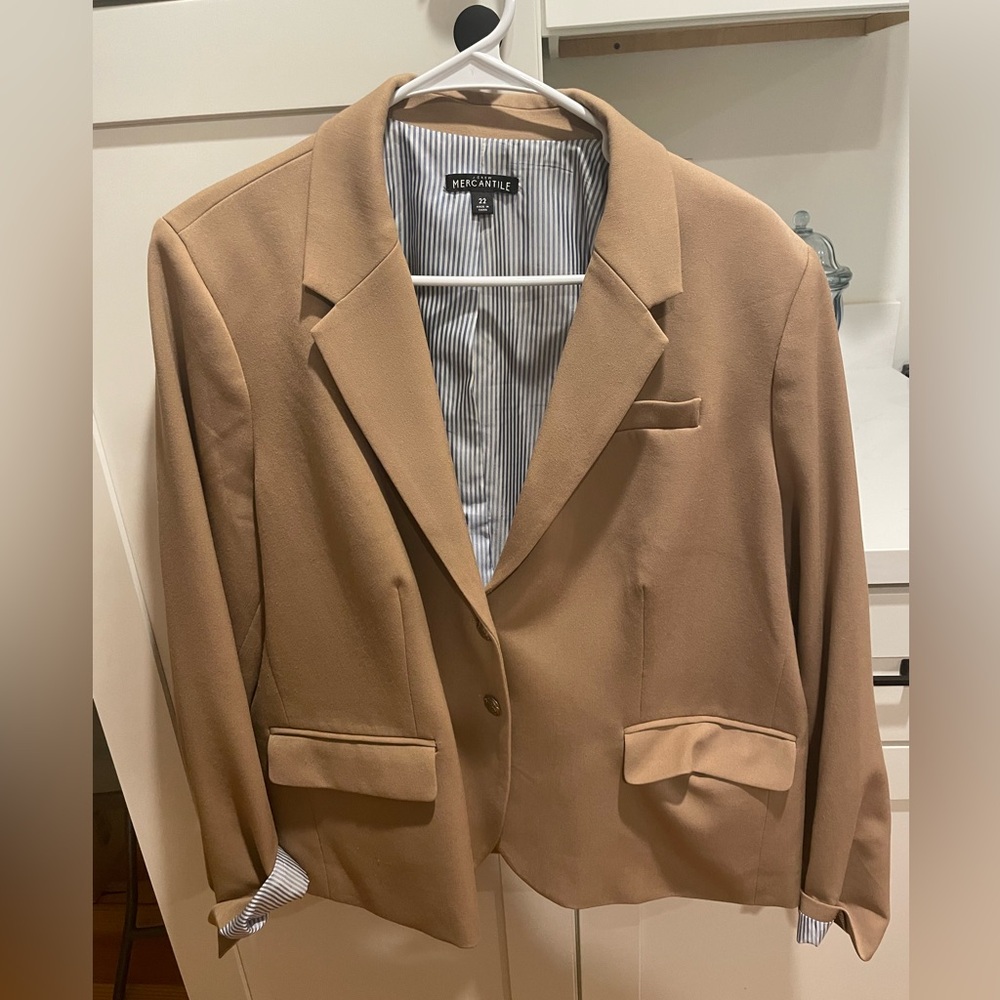 J. Crew Mercantile Camel Blazer